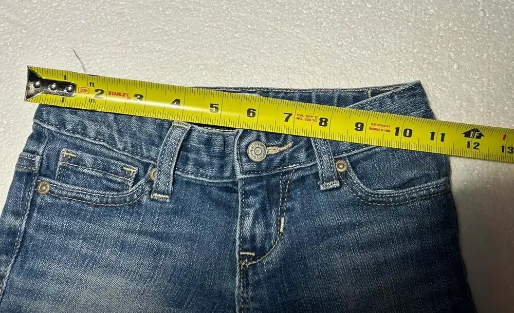 Old Navy Girls size 6 Capris Denim Jeans stretch regular standard